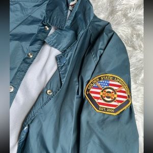 Blue lifeguard windbreaker vintage